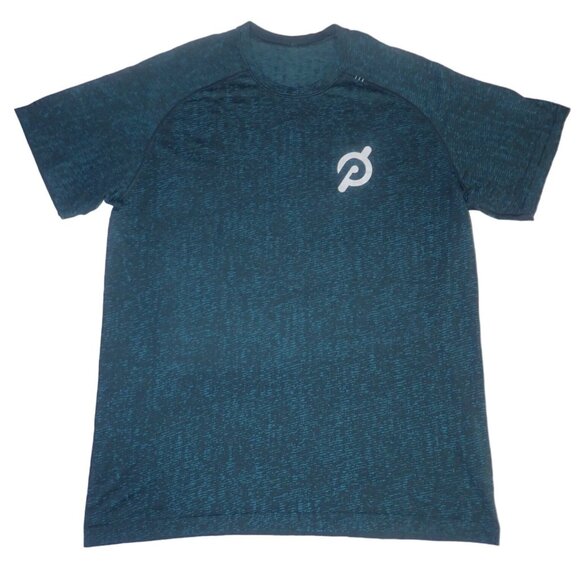Lululemon‎ Peloton Mens Short Sleeve Performance Tee Shirt Blue Gray Athletic XL - Picture 1 of 7